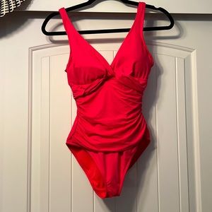 Ralph Lauren twist front underwire one piece swim suit